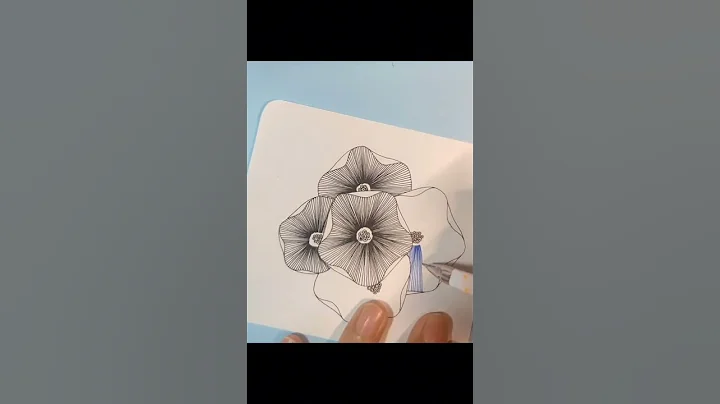 100-day Zentangle Challenge - 46 Shorts | Follow for more Zentangle