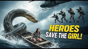 Brave Heroes Save Poor Girl From Deadly Giant Mutant Anaconda🐍