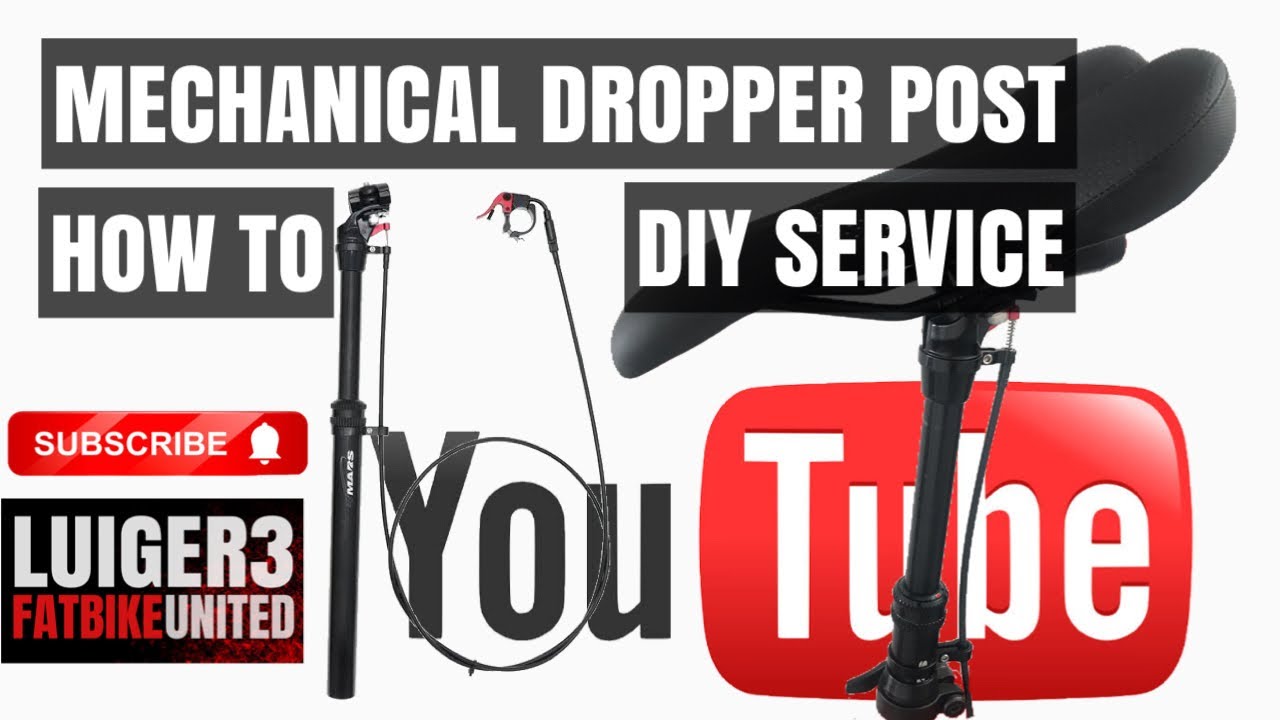 Cheap mechanical dropper post service DIY YouTube