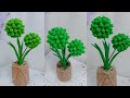 Design Flowers from mini Foam Granules | Thermocol Ball Flowers | Bunga Butiran Foam