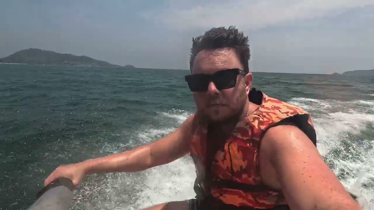 Jet skiing patong beach Phuket Thailand