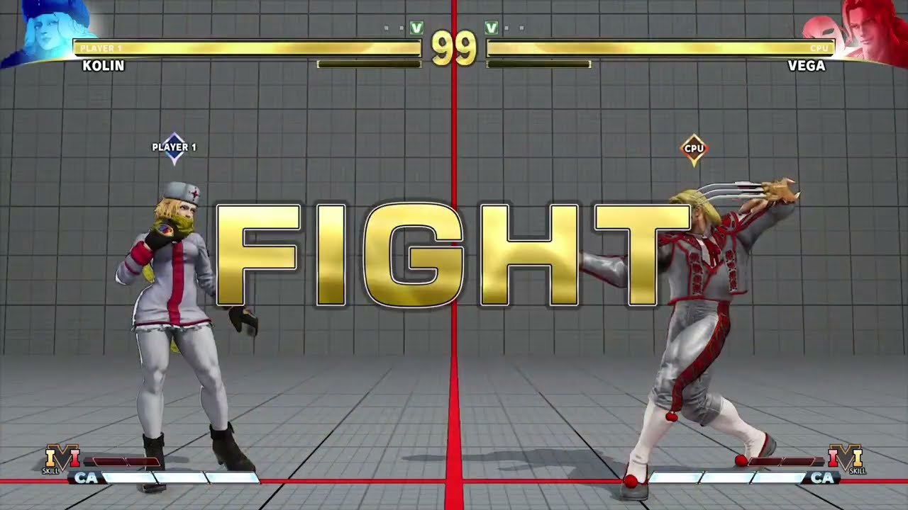 STREET FIGHTER V Kolin vs Vega