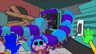 What if you meet PJ Pug-A-Pillar with GRINDER /POPPY PLAYTIME Chapter 2 Animation