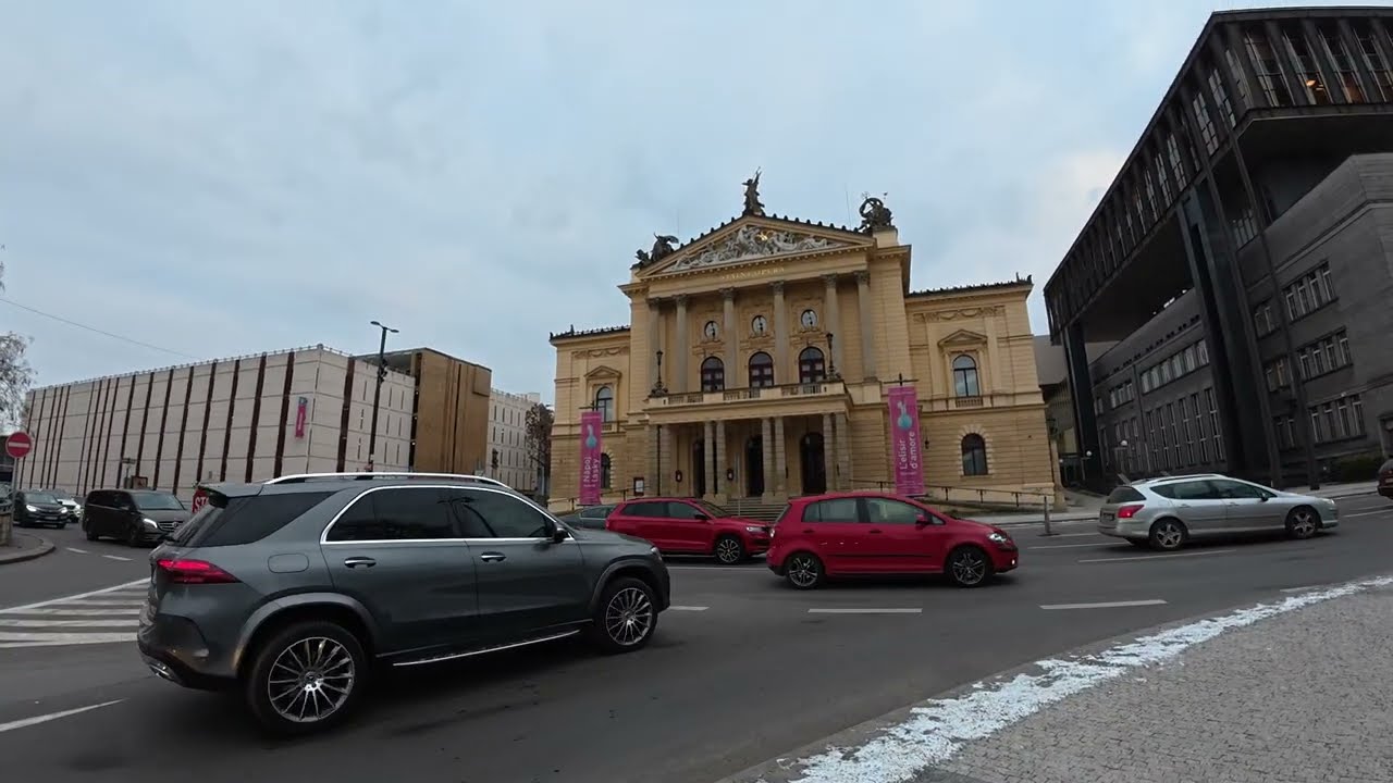 Walking in Winter Prague 🇨🇿 | Calm Streets & City Sounds