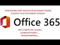 Master MS Word Home Font Group | Complete Guide & Shortcut Keys for Font Formatting