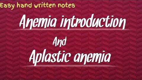 introduction of anemia | Aplastic anemia |Urdu lecture | Learn with Aroosa waheed