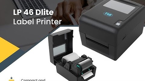 TVS LP46 DLITE - BARCODE LABEL PRINTER - RIBBON & LABEL LOADING