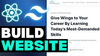 Build a Website using Tailwind CSS And React JS🔥😮