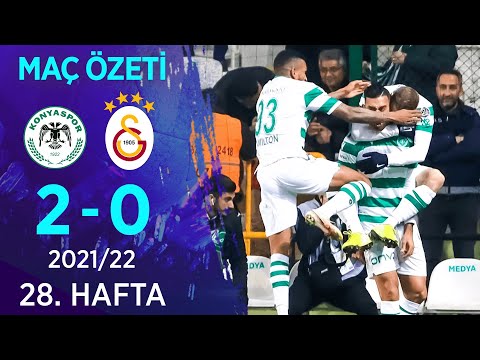 Konyaspor 2-0 Galatasaray MAÇ ÖZETİ | 28. Hafta - 2021/22