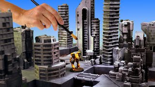 Building a Tiny City with a Revolutionary Method | 6mm Mech Fighting Terrain