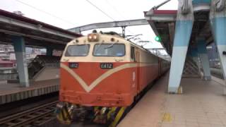 (4K) 642次 E412電力機車牽引莒光號離開汐止車站