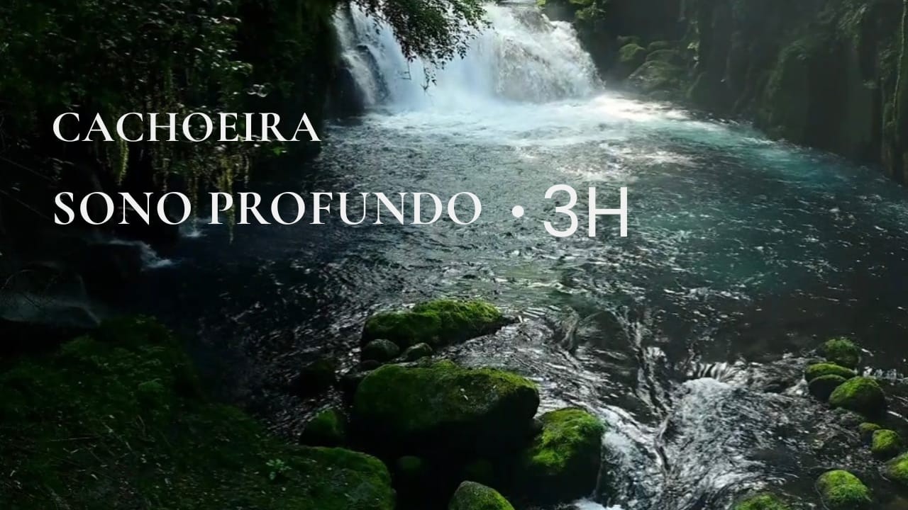 Cachoeira para Sono Profundo (3 Horas) | Deep Sleep Waterfall Sounds
