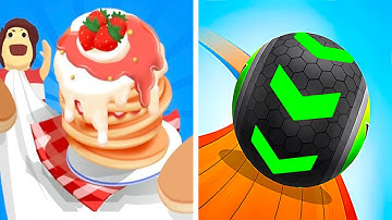 Pancake Run vs Going Balls vs Fast Balls Speedrun Gameplay Android,iOS New Update