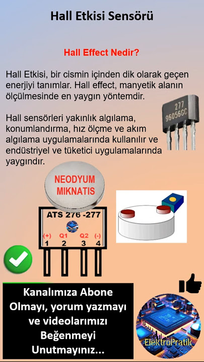 Hall Effect Sensörü #halleffect #sensor #elektropratik #elektronik #effect #diy #ats #ats276 #ats277