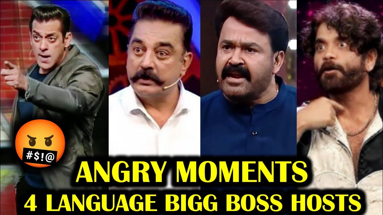 Bigg Boss Hosts Angry Moments 🤬 Hindi | Tamil | Telugu | Malayalam | R&J