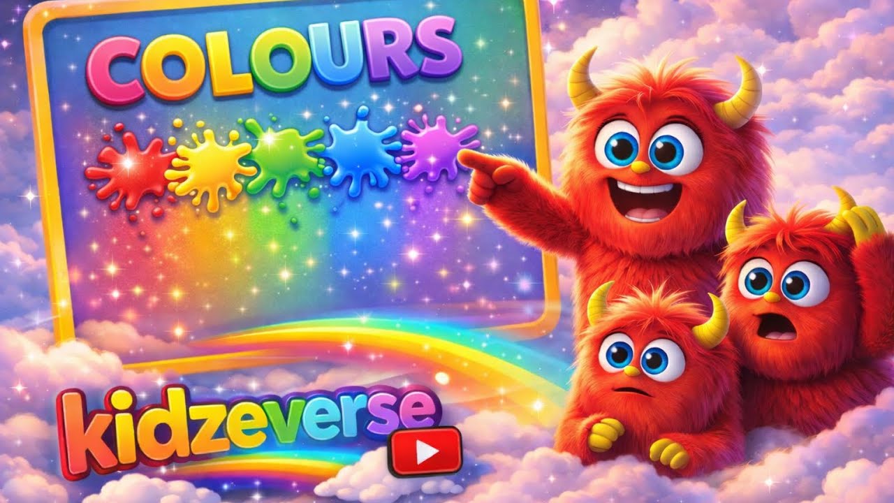 Learn Colors with Fun ❄️🌈 | Kids Cartoon Color Song & Story | Kidzeverse