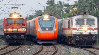 [18 In 1] Train Videos HIGH SPEED Indian Trains | Vande Bharat   Rajdhani   Super Fast Trains