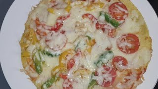 Kòman Mwen Fè Ze Tankou Pizza / Egg Pizza recipe// Omelette pizza