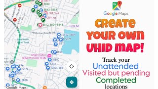 How to create your own UHID map using Google maps app? (Steps are given in the description below) screenshot 5