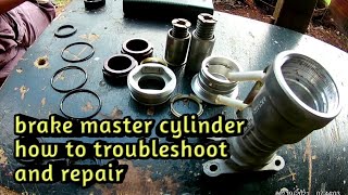 Brake Master cylinder how to troubleshoot and how to repair