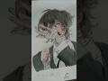 Dazai Osamu 😩 fanart| Ishika art 22| #bungoustraydogs #dazaiosamu #shorts #art #drawing #viralvideo