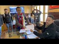 Kargil haji hanifa files nomination as independent candidate from ladakh constituency