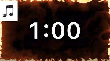 60 Second Countdown Timer with Music and Fire