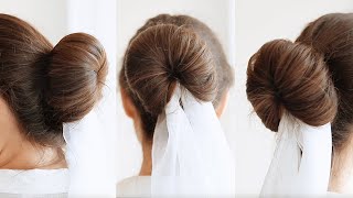 How to Make Bun Hairstyle in 60 sec