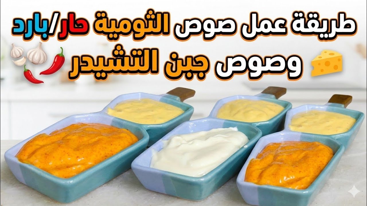 ثومية كريميّة + شيدر سايح | أنجح صوصات التقديم