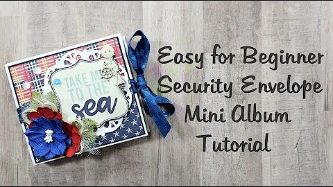 Easy to Make for Beginner Security Envelope Mini Album Tutorial Polly's Paper Studio Scrapbook
