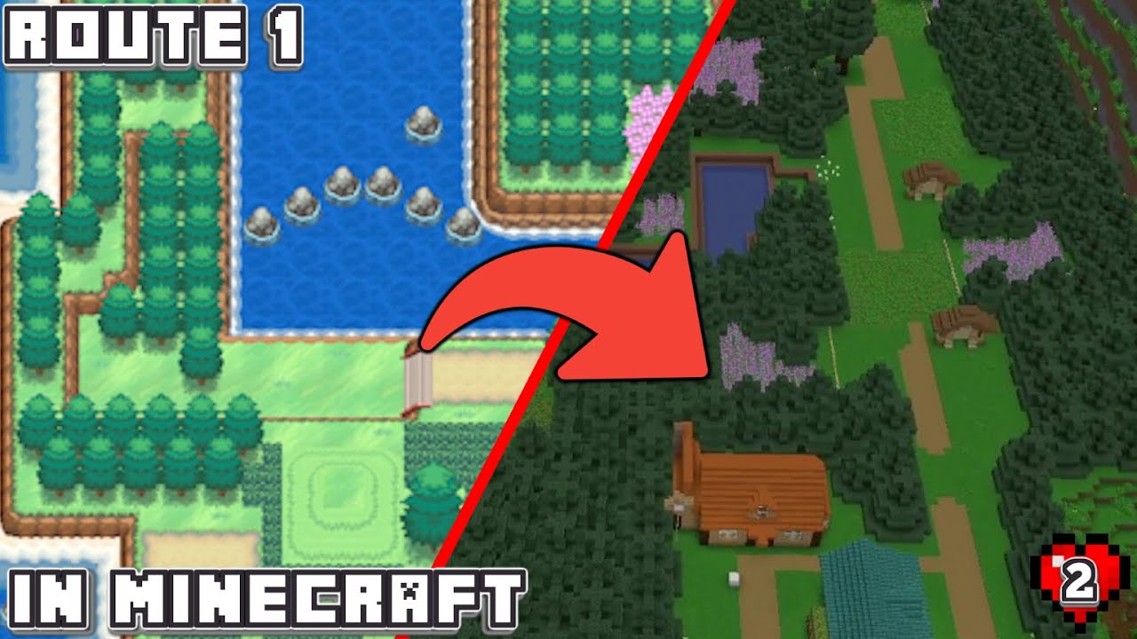 Minecraft Position Routes Lesson I Built Route 1 In Survival Minecraft!!! Episode 2 - YouTube
