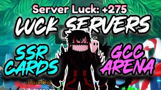 How to join a LUCK SERVER in Anime Card Clash #roblox screenshot 1