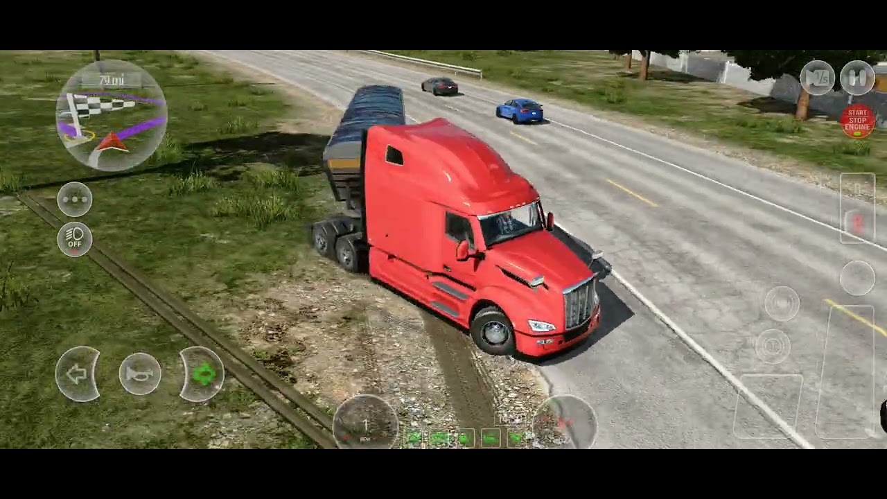 Hello gamers this time I'm playing the game of #trucksimulatordriveusaevo with #peterbilttrucks 