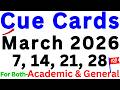 07, 14, 21 & 28 MARCH 2026 IELTS SPEAKING PREDICTION | CUECARDS MARCH IELTS SPEAKING REAL EXAM
