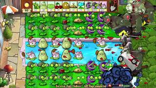 Plants vs. Zombies: Gameplay Cattail & Squash & Gatling pea Vs 99999 Zombies Survival POOL Endless.