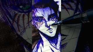 Quick Sketch of Eren Yeager #eren #aot #drawing #sketch