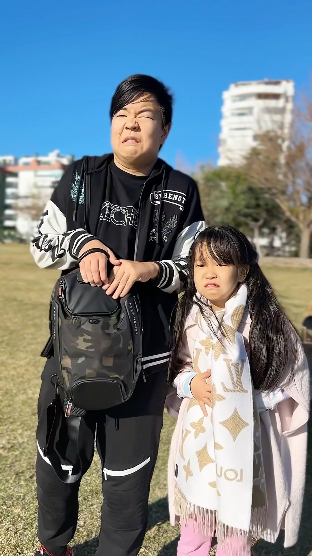 She threw up in his bag ??‍? LeoNata family #shorts