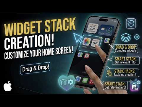 How To Create And Customize Widget Stacks On iPhone Home Screen (2026 iOS Guide!)