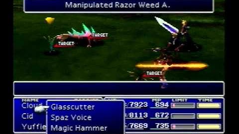 lets replay final fantasy 7 extra 1: enemy skills