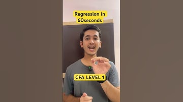 CFA Level 1 | Regression in 60 seconds | super quick revision. #cfal1 #cfa #cfaexam