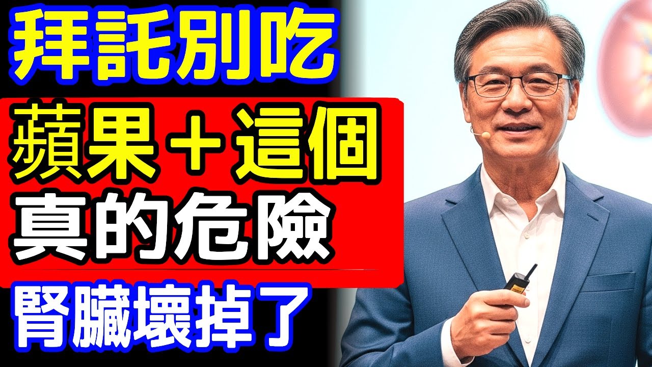 銀髮族必看：蘋果＋這3款食物可能讓腎功能一夜倒退