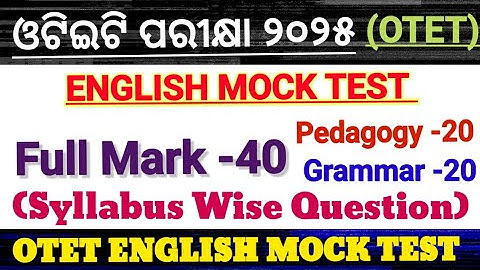 Otet exam 2025/English Mock test/english pedagogy & grammar question/otet English Pedagogy/