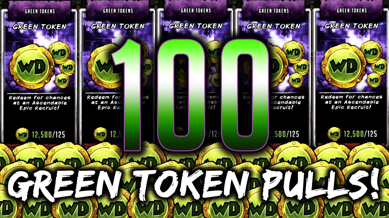 TWD RTS: 100x Green Token Pulls! - The Walking Dead: Road to Survival