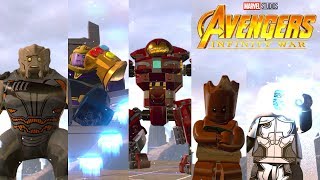 All Marvel's Avengers Infinity War Movie Level Pack Characters (Showcase)