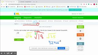IXL Algebra 2 - Topic L.3 - Find roots using a calculator