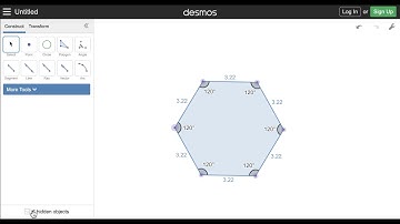 Desmos Geometry Construction 3: Regular Hexagon