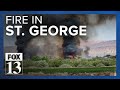 Homes possibly threatened after fire breaks out in st george