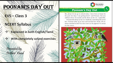 NCERT - Class 3 - EVS - Chapter 1 - Poonams Day out  - Looking around - Reading & Answering in Tamil