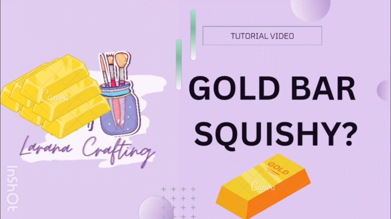 how to make gold bar paper squishy(tutorial)