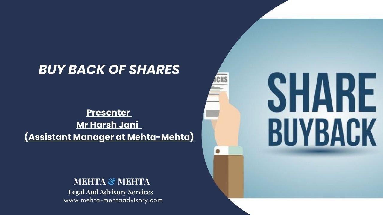 “BUY BACK OF SHARES” 